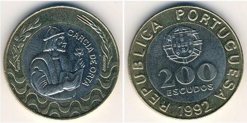 200 Escudo Portogallo (1975 - ) Bimetal 