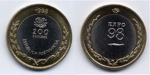 200 Escudo Portogallo (1975 - ) Bimetal 