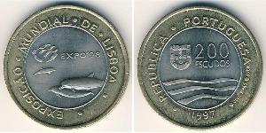 200 Escudo Republica Portuguesa (1975 - ) Bimetal 