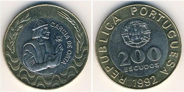 200 Escudo 葡萄牙 Bimetal 