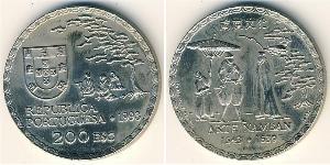 200 Escudo Portuguese Republic (1975 - ) Copper/Nickel 