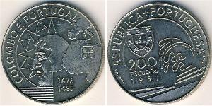 200 Escudo Portuguese Republic (1975 - ) Copper/Nickel 