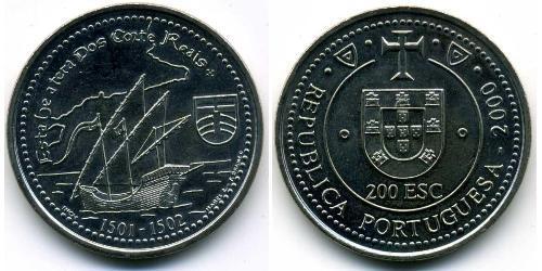 200 Escudo Portuguese Republic (1975 - ) Copper/Nickel 