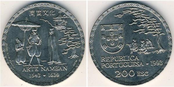 200 Escudo Portuguese Republic (1975 - ) Copper/Nickel 