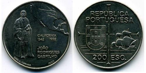 200 Escudo Republica Portuguesa (1975 - ) Kupfer/Nickel 