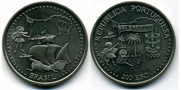 200 Escudo Republica Portuguesa (1975 - ) Kupfer/Nickel 