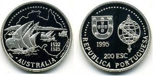 200 Escudo Portuguese Republic (1975 - ) Silver 