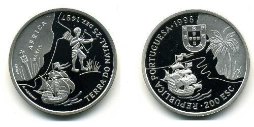 200 Escudo Portuguese Republic (1975 - ) Silver 