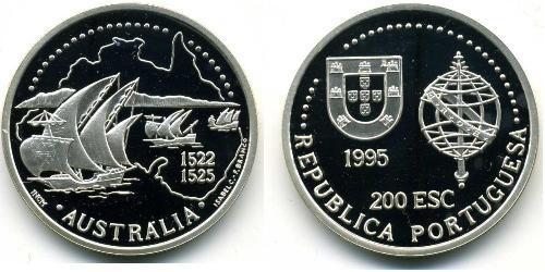 200 Escudo Portuguese Republic (1975 - ) Silver 