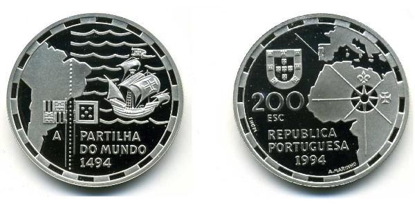 200 Escudo 葡萄牙 銀 