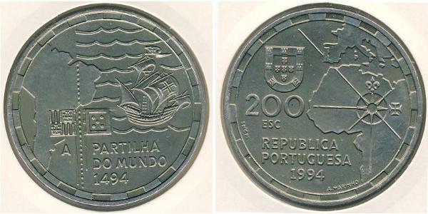 200 Escudo 葡萄牙 銀 