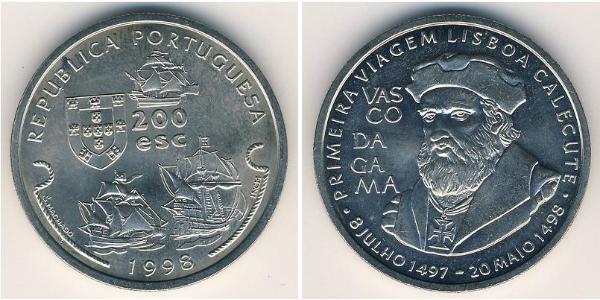 200 Escudo 葡萄牙 銀 