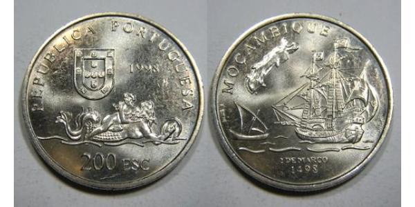 200 Escudo 葡萄牙 銀 