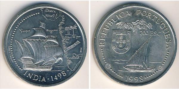 200 Escudo 葡萄牙 銀 