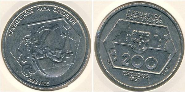 200 Escudo 葡萄牙 銀 