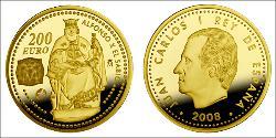 200 Euro Kingdom of Spain (1976 - ) Gold Juan Carlos I of Spain (1938 - )