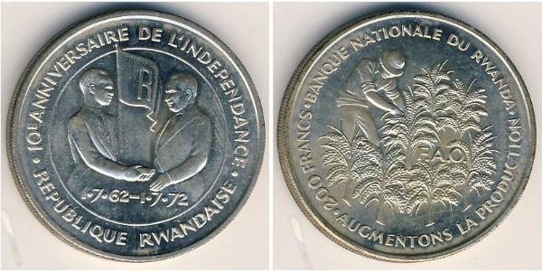 200 Franc Rwanda Argent 