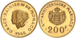 200 Franc Monaco Or 