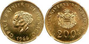 200 Franc Mónaco Oro 