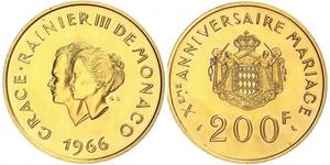 200 Franc Mónaco Oro 