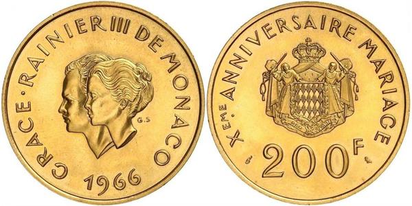 200 Franc Monaco 金 
