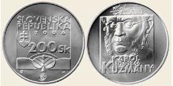 200 Krone Slovaquie Argent/Cuivre 