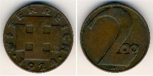 200 Krone Geschichte Österreichs (1918-1934) Bronze 