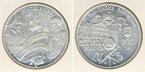 200 Krone Eslovaquia Plata 