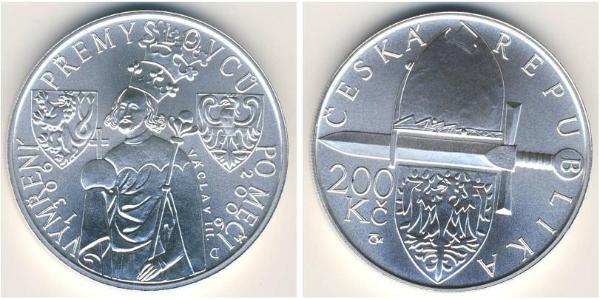 200 Krone Tschechien Silber 