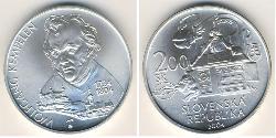 200 Krone Slovakia Silver 