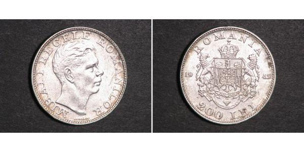200 Lev Royaume de Roumanie (1881-1947) Argent Michel Ier de Roumanie (1927-)