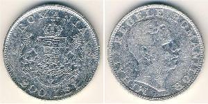 200 Lev Regno di Romania (1881-1947) Argento Michele I di Romania (1927-)