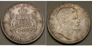 200 Lev Reino de Rumanía (1881-1947) Plata Miguel I de Rumania (1927-)