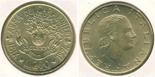 200 Lira Italia Alluminio/Bronzo 