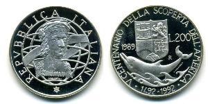 200 Lira Italie Argent 