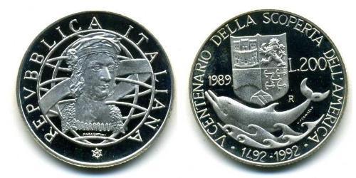 200 Lira Italie Argent 