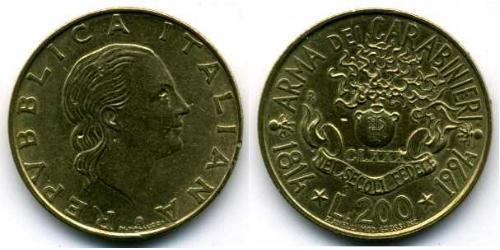 200 Lira Italie Bronze/Aluminium 