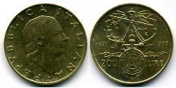 200 Lira Italien Bronze/Aluminium 