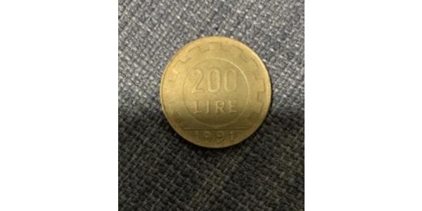 200 Lira Italien Bronze/Aluminium 