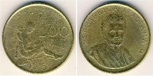 200 Lira Italy Bronze/Aluminium 