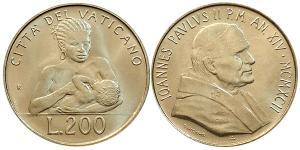 200 Lira Vatikan (1926-)  John Paul II (1920 - 2005)