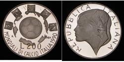 200 Lira 意大利 銀 