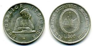 200 Lira 意大利 銀 