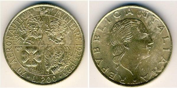 200 Lira 意大利 青铜/铝 