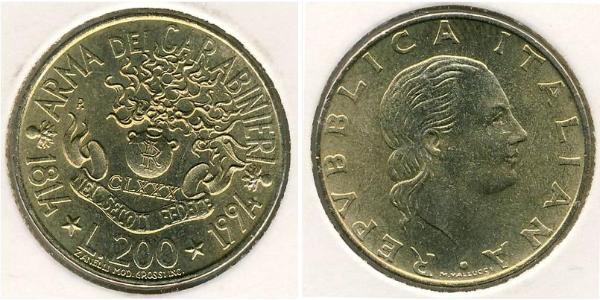 200 Lira 意大利 青铜/铝 