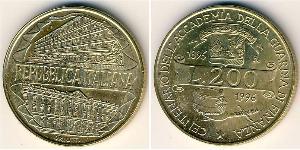 200 Lira 意大利 黃銅 