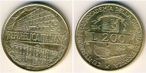 200 Lira 意大利 黃銅 