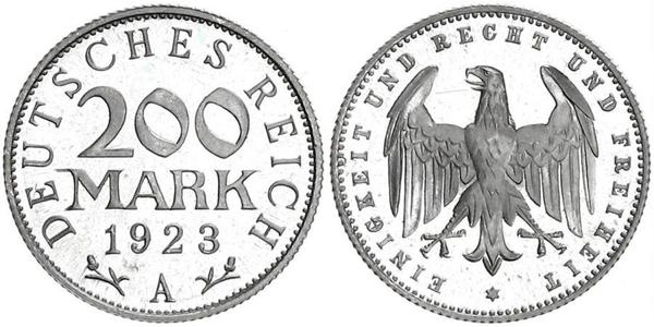 200 Mark Repubblica di Weimar (1918-1933) Alluminio 