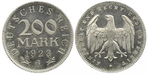 200 Mark República de Weimar (1918-1933) Aluminio 