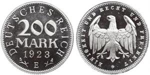 200 Mark República de Weimar (1918-1933) Aluminio 